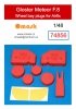 Omask 74856 Gloster Meteor F.8 wheel bay plugs (for Airfix) 1/48